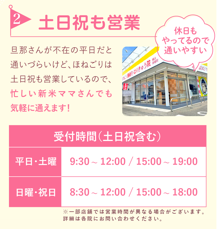 2.土日も診療