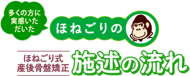 ほねごりの施術の流れ